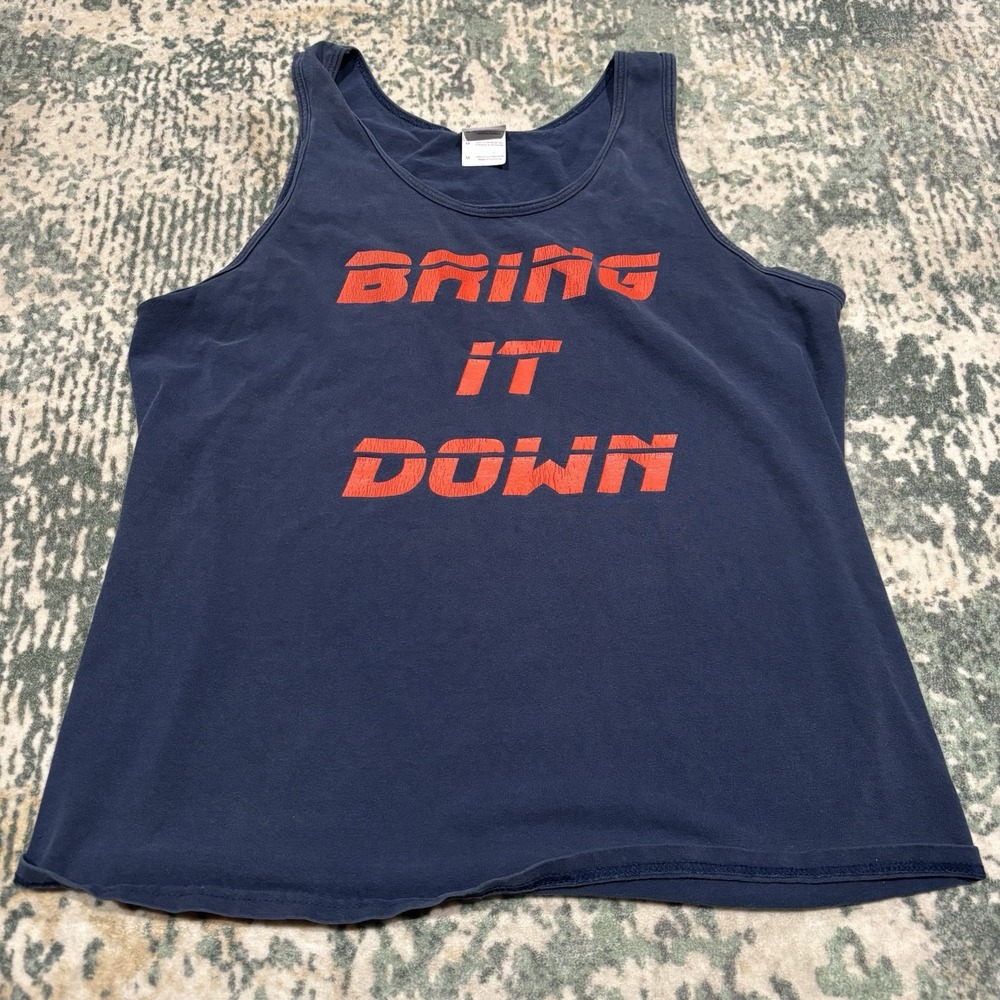 Vintage Competitive Rowing Tank Top "Bring It Down Ego XL" Medium Gildan